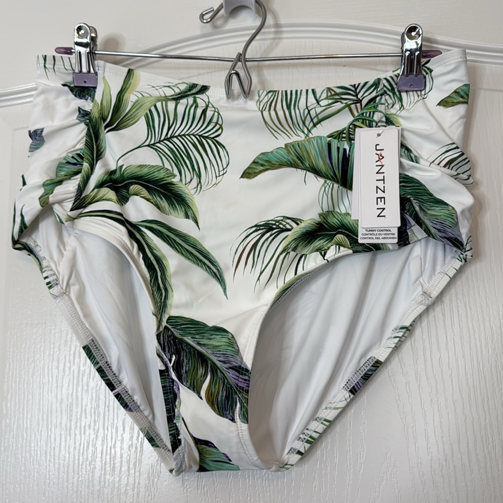 Jantzen Two Piece Tankini Swim Suit with Tummy Control Size 14 - Picture 5 of 16